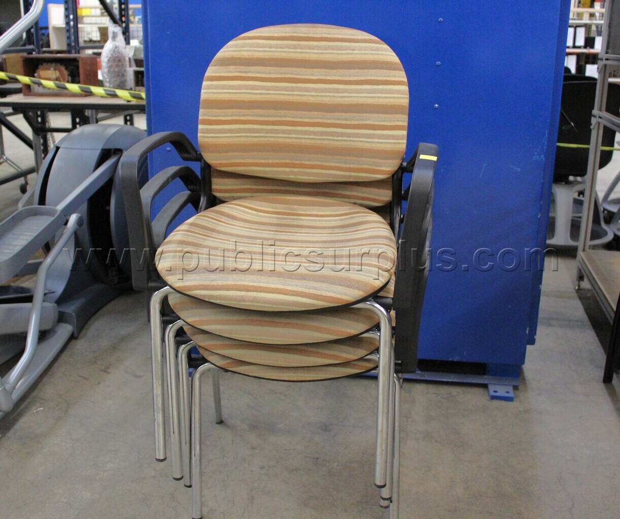 Stack of 4 Yellow Chairs — photo 1