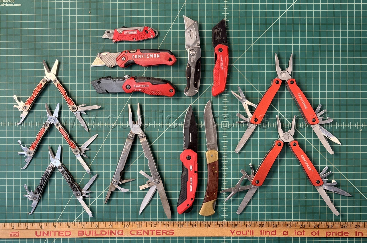 CRAFTSMAN Knives and Multi-Tools - QTY 13 - Shipping $12.00 — photo 1