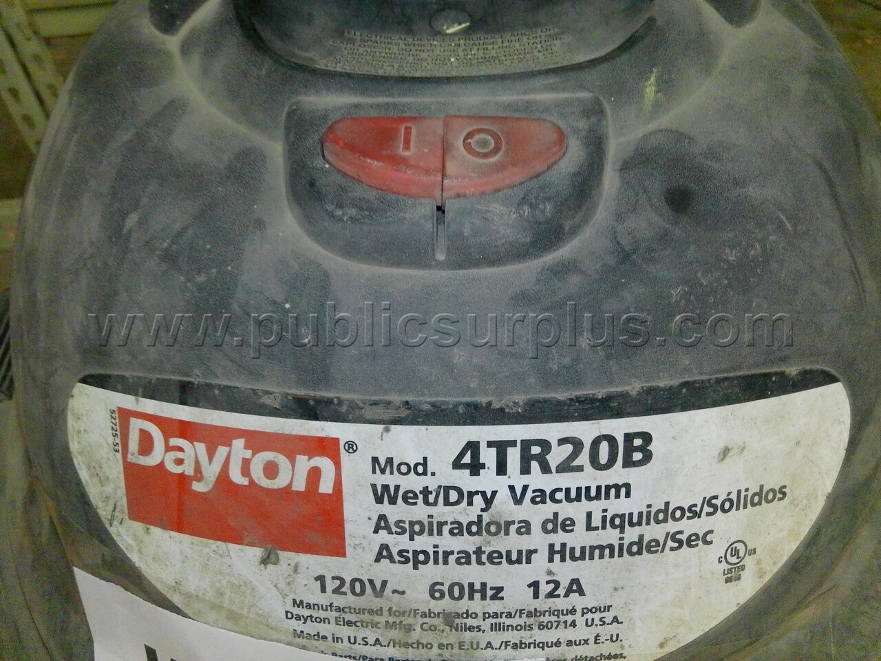 Dayton Vacuum ~ IA-25255 — photo 1