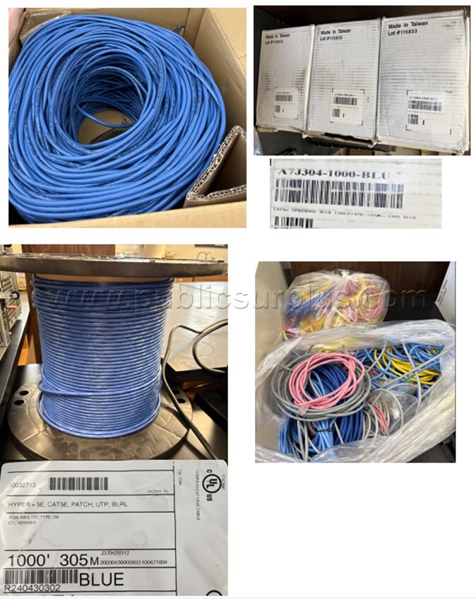 CABLES - CAT 5E CABLE - 5E CABLE PATCH - MISC CAT 5 CABLES ~ LOT OF 35 — photo 1