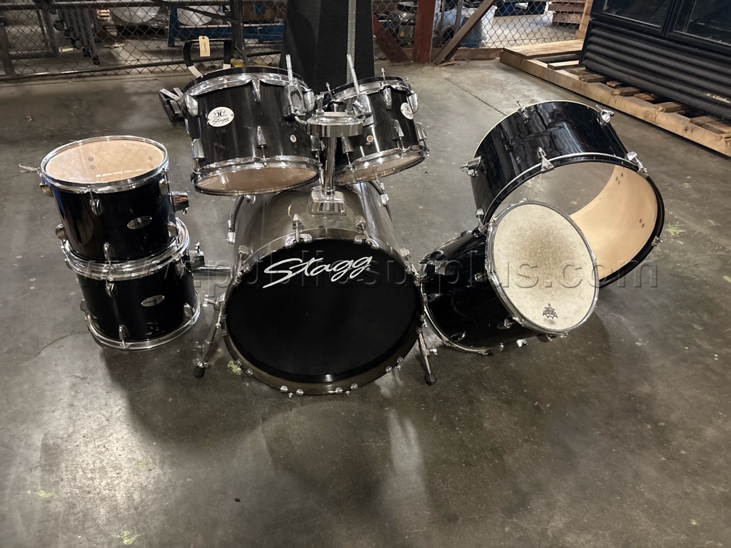 Stagg drum set and assorted pieces — photo 1