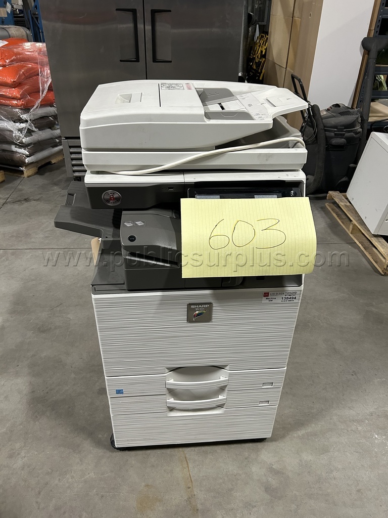 Lot 603	Sharp Printer/Copier/Scanner MX-3071 — photo 1