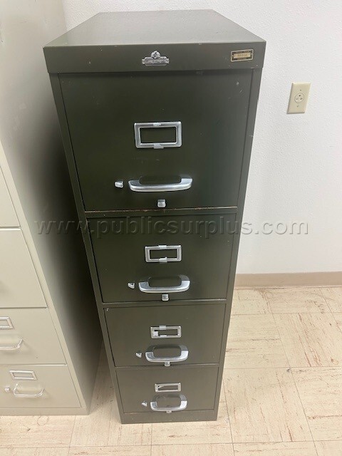 Allsteel Equipment Olive File Cabinet — photo 1