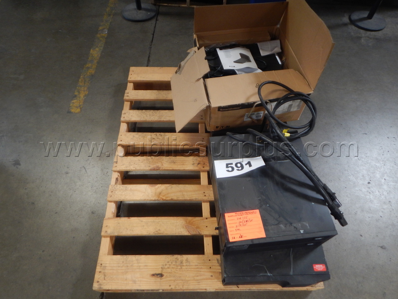 Lot 591 - (4) Tripp Lite Battery Back Ups — photo 1
