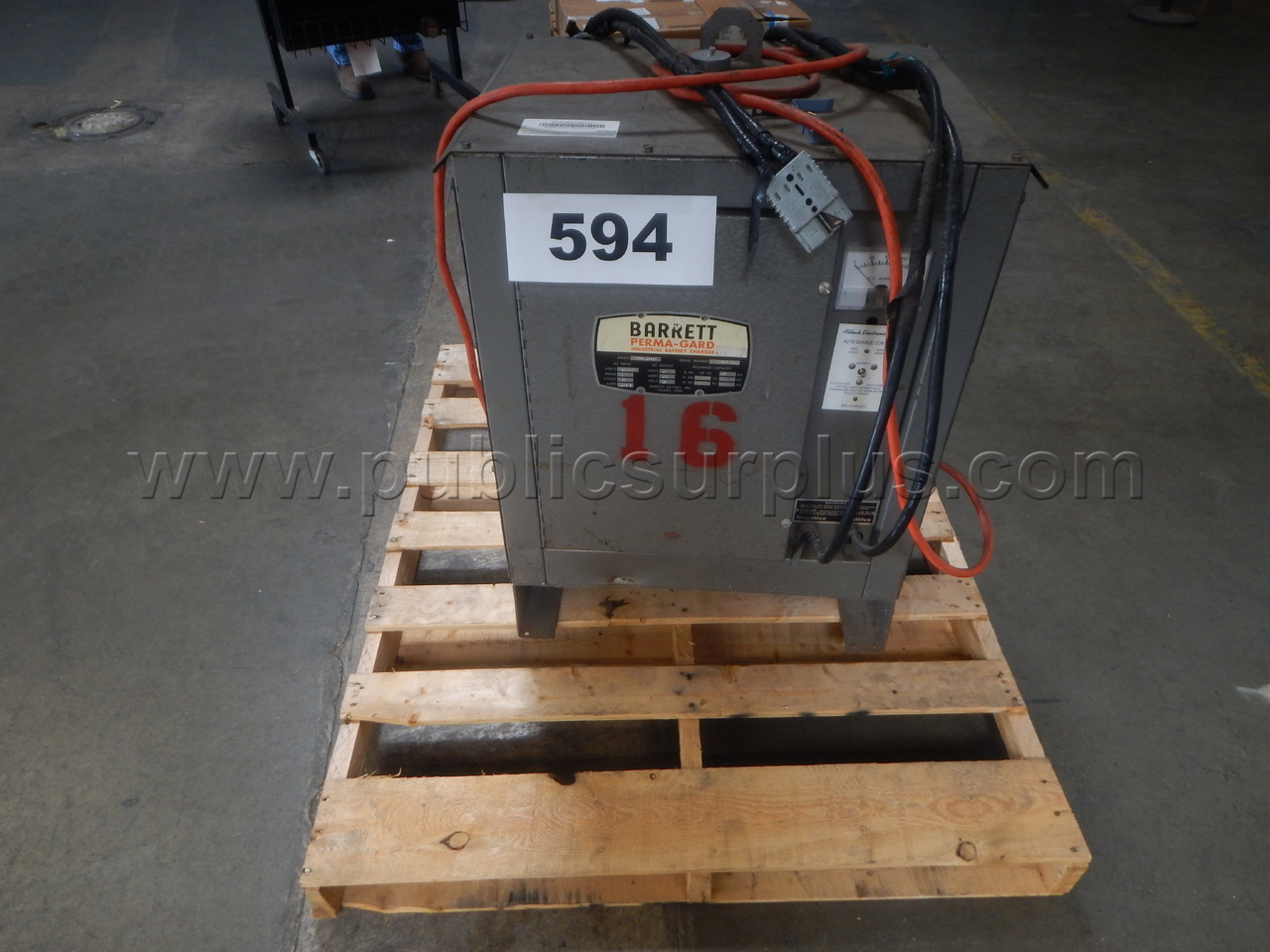 Lot 594 - (1) Barrett Perma-Gard Industrial Battery Charger — photo 1