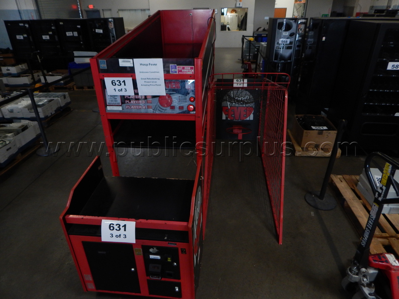 Lot 631 - (1) Hoop Fever Arcade, Model# HF100X — photo 1