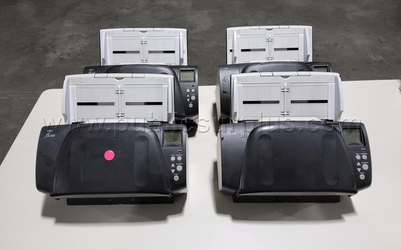 LOT OF 4 FUJITSU IMAGE SCANNERS — photo 1