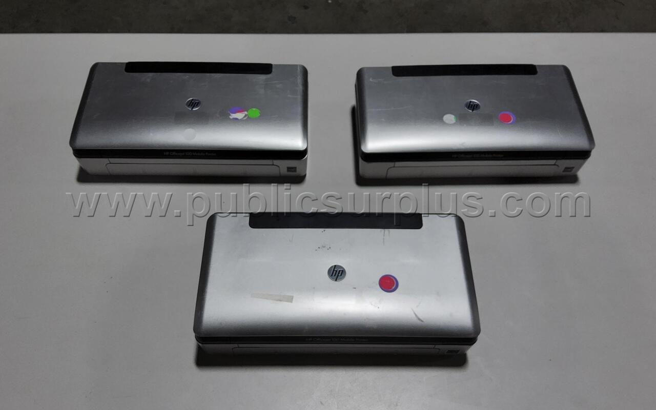 LOT OF 3 HP OFFICEJET MOBILE PRINTERS — photo 1