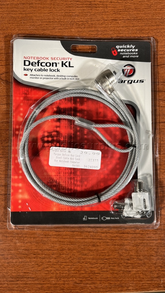 Targus Defcon KL Key Cable Lock - 2854 — photo 1