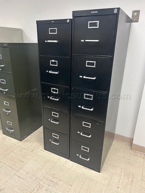Assorted 5 Drawer File Cabinets Lot — photo 1