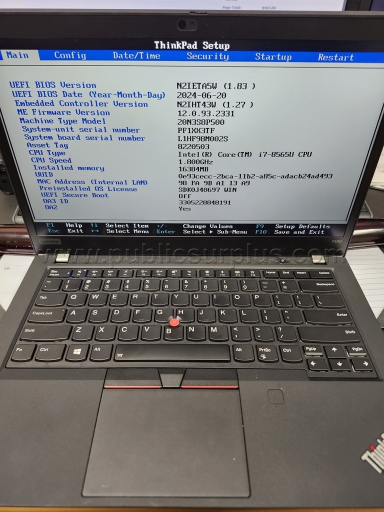 Lenovo ThinkPad T490 — photo 1