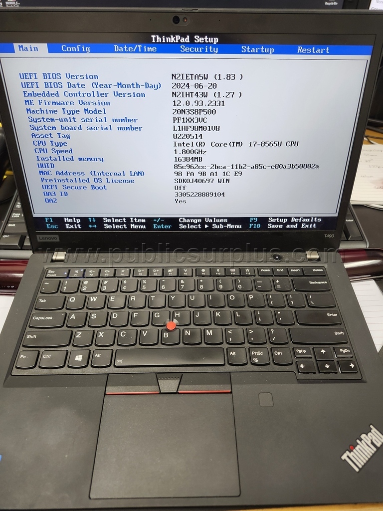 Lenovo ThinkPad T490 — photo 1