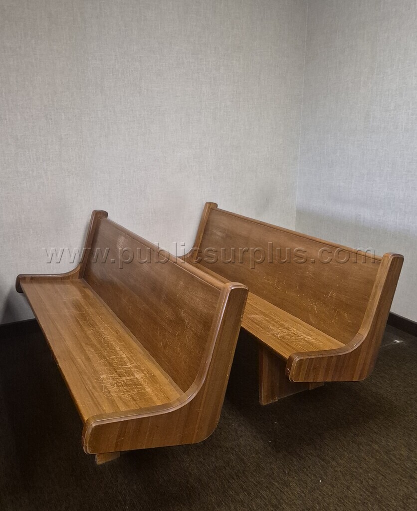 6' hardwood Garnet Pew — photo 1