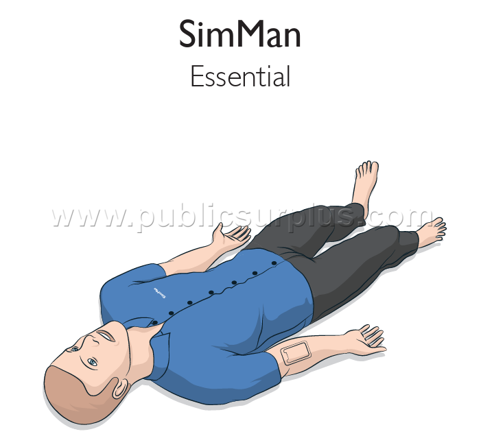 Laerdal SimMan Essential Patient Simulator 213-02350 w/ Laptop,Case,Accessories — photo 1