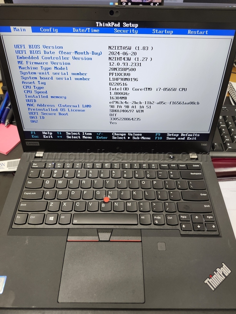 Lenovo ThinkPad T490 — photo 1