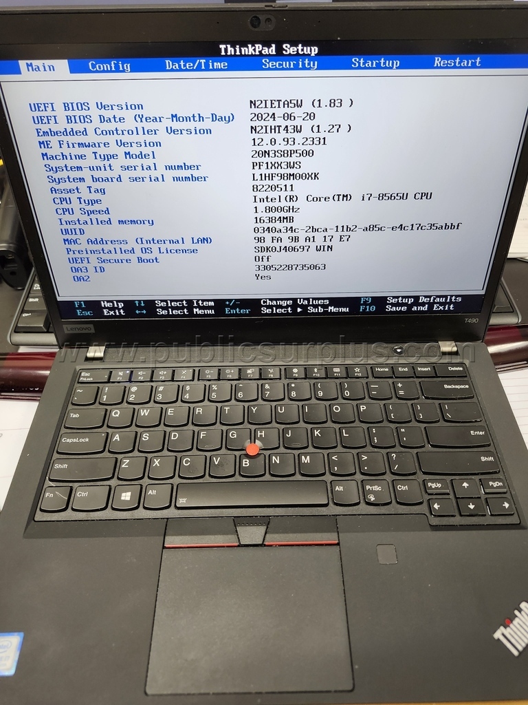 Lenovo ThinkPad T490 — photo 1
