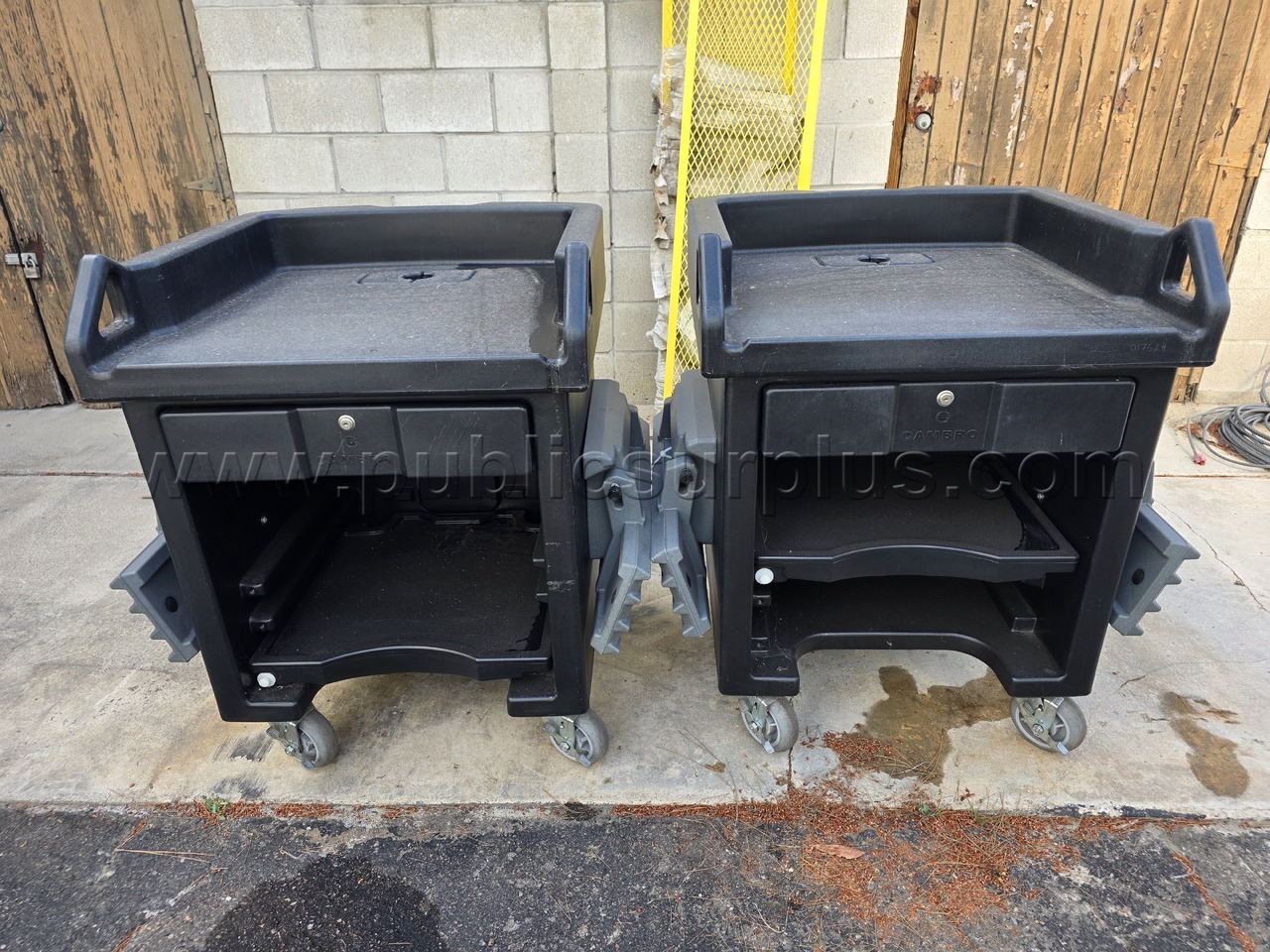 #4 Cambro VCSHD110 Black Versa Cash Register Cart — photo 1