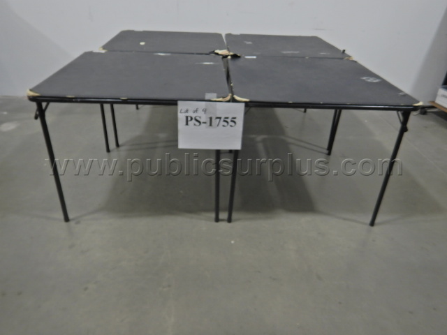 Square Folding Tables - Lot of 4 — photo 1