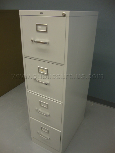 4 Drawer letter size filing cabinet #5 - Sand — photo 1