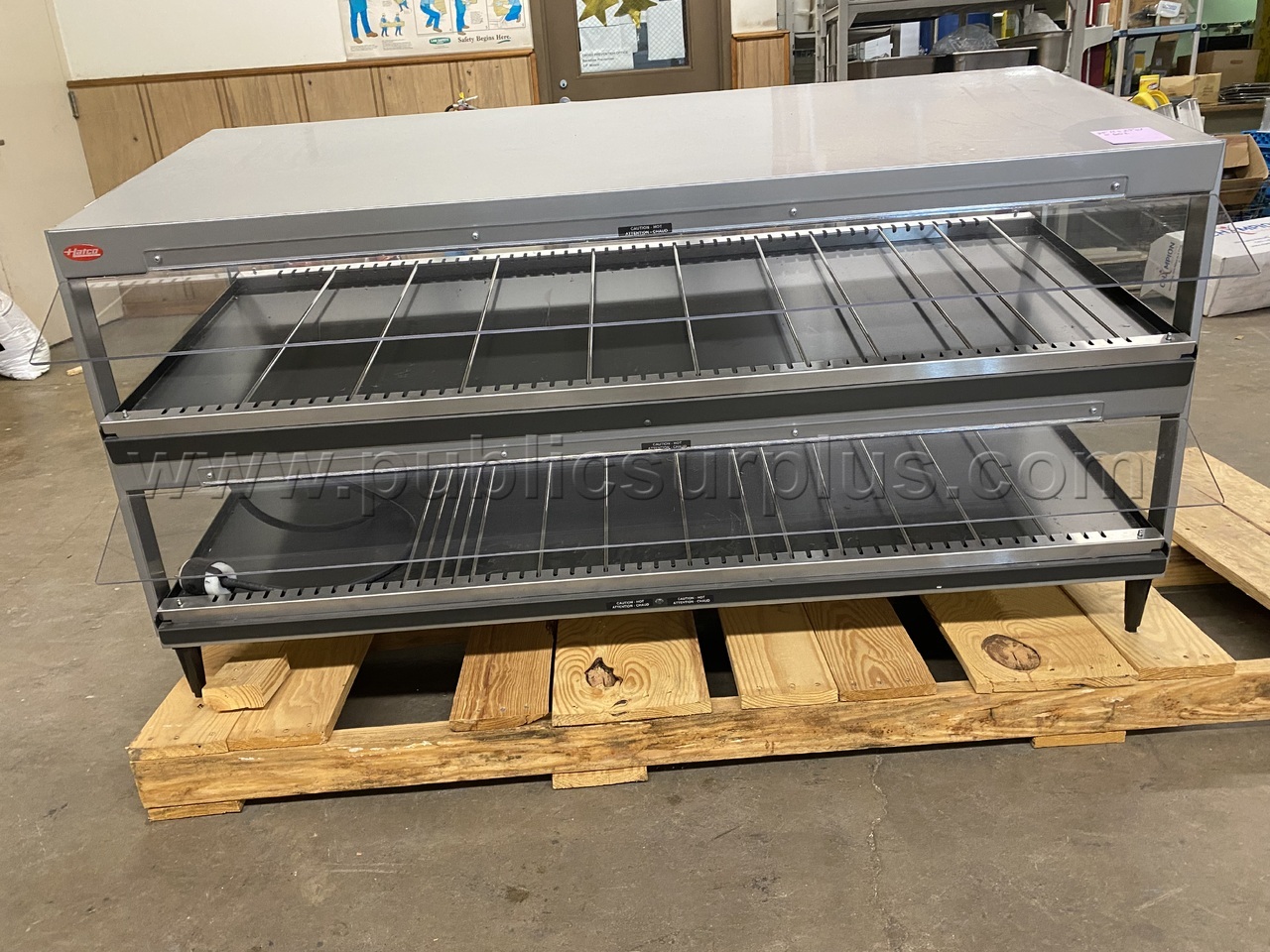 Hatco GRSDS-60D Glo-Ray Slanted Double Shelf Merchandiser Sandwich Slider New — photo 1