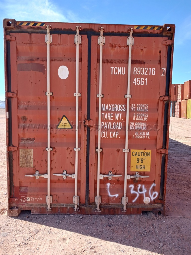 (1) 40' Storage Container - Used #TCNU 893216 — photo 1