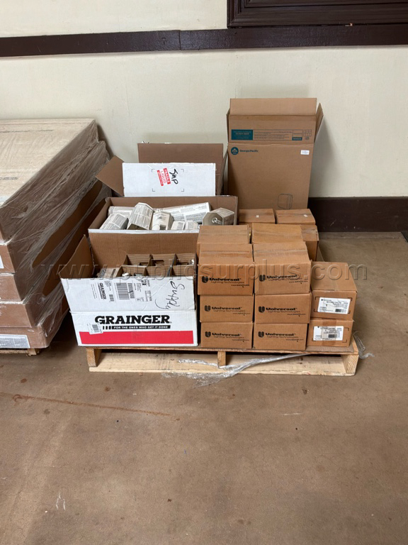 Misc bulbs, ballasts, lamps, and broken paper towel dispenserser — photo 1
