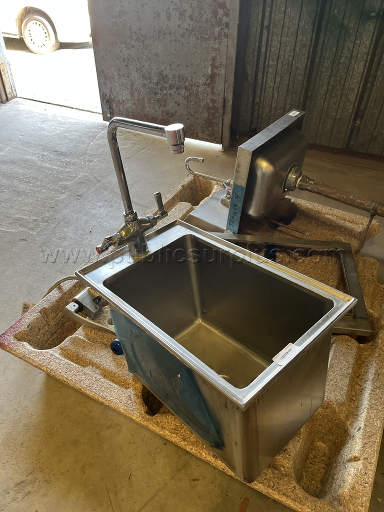Stainless Steel Hand Wash- Utility Sink-Manual Can Opener Sysco, Building 609-ZW — photo 1
