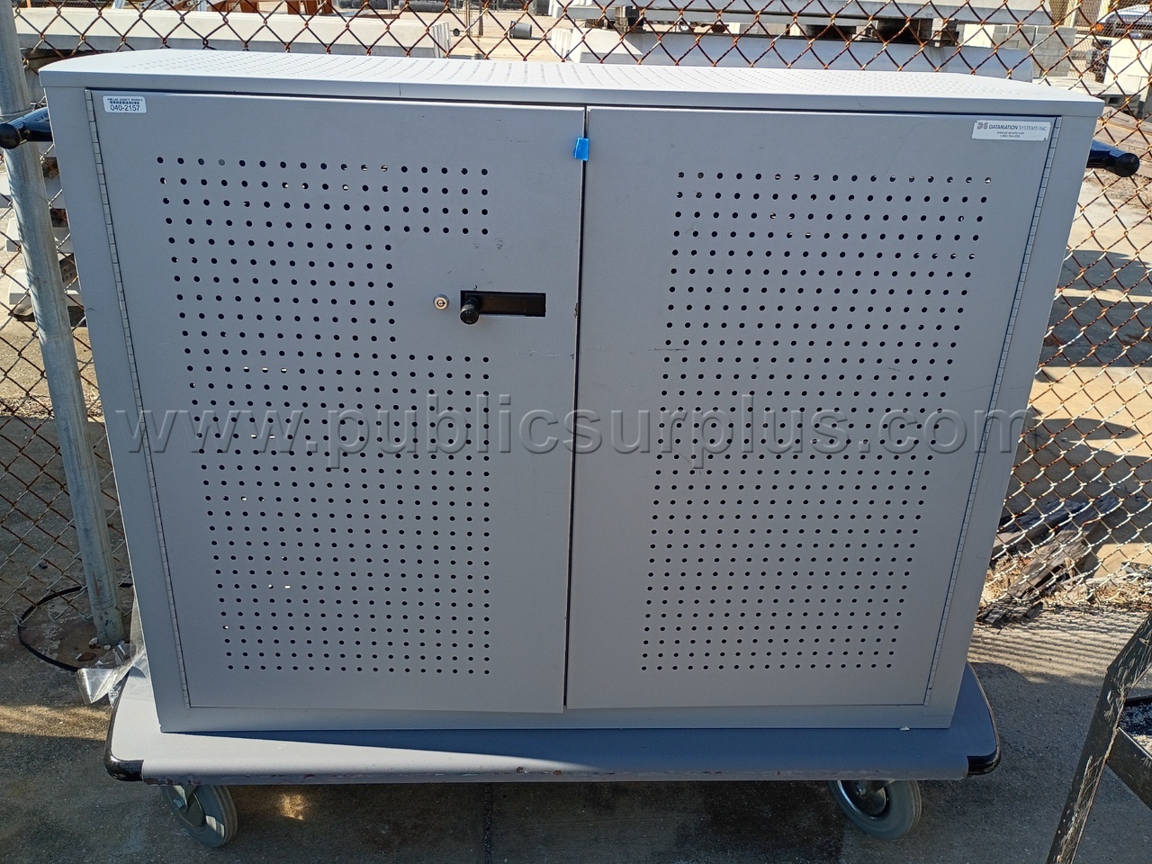 STORAGE CABINET/COMPUTER CART — photo 1