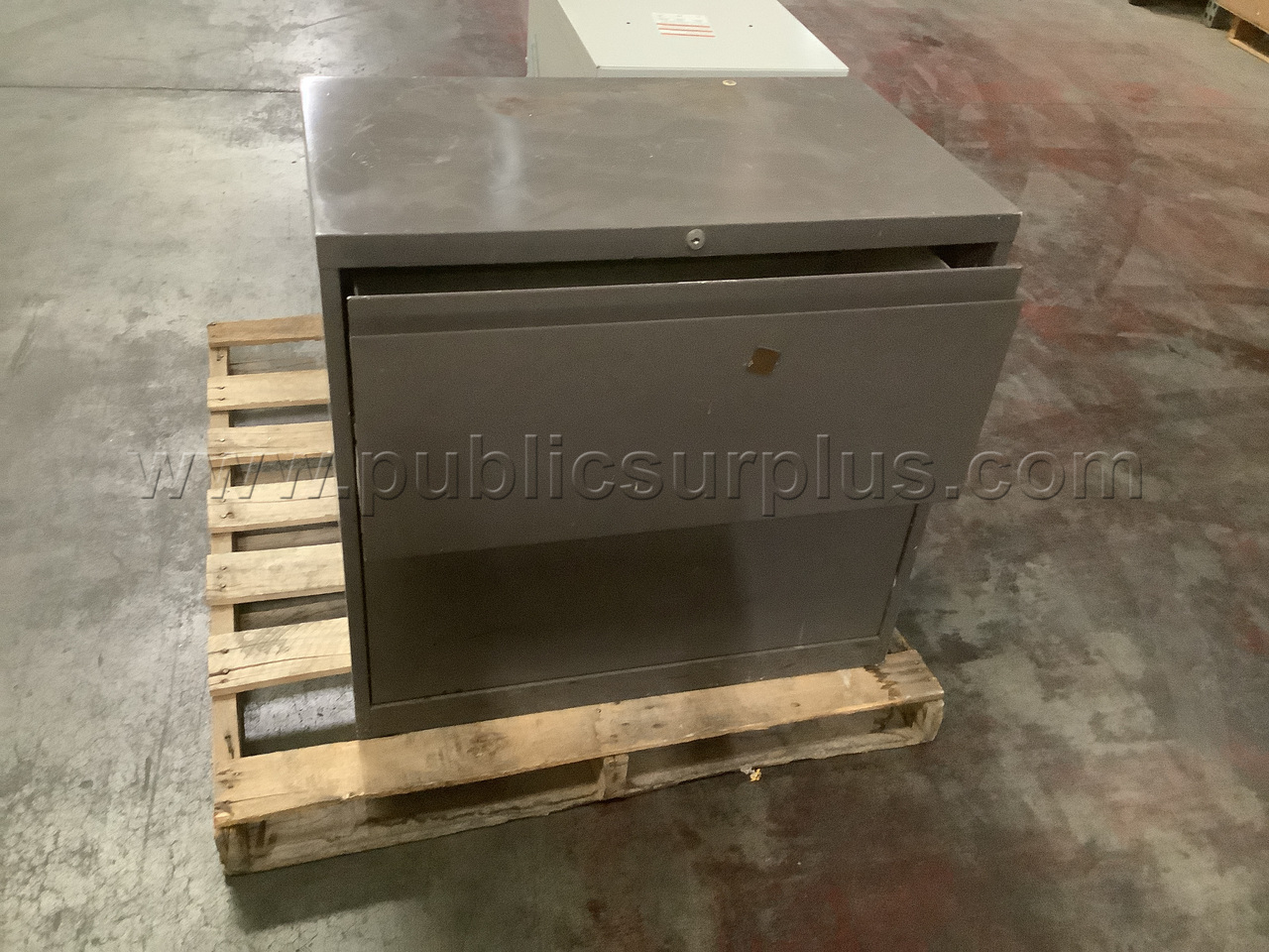 2 Small Metal Filing Cabinets — photo 1