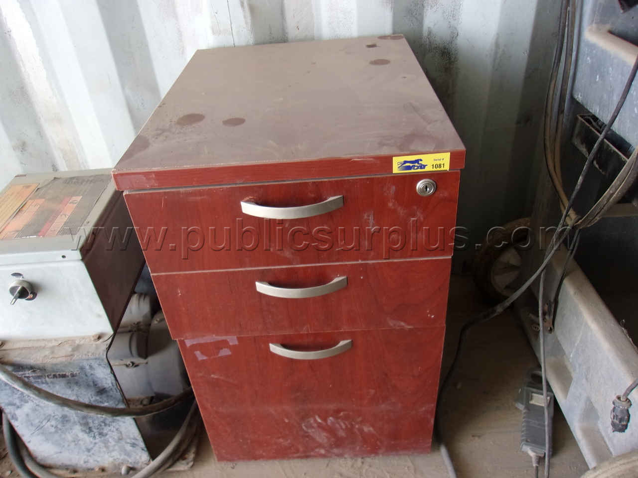 Wood Filing Cabinet — photo 1