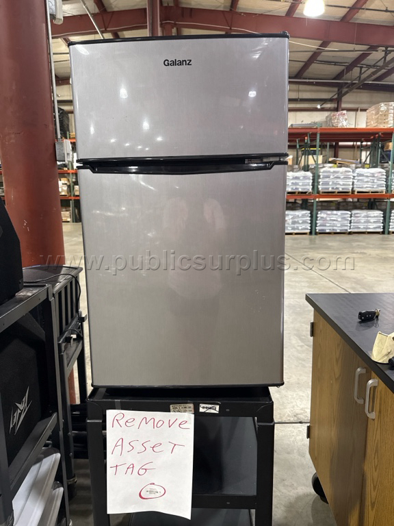 Mini refrigerator on cart — photo 1