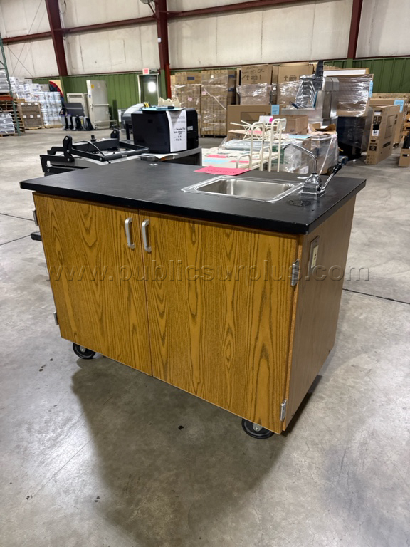 Wheeled science table with sink — photo 1