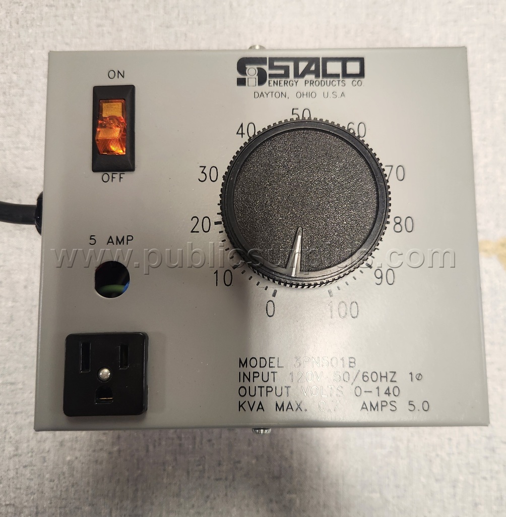 Staco Energy Products Co. Variable Transformer — photo 1