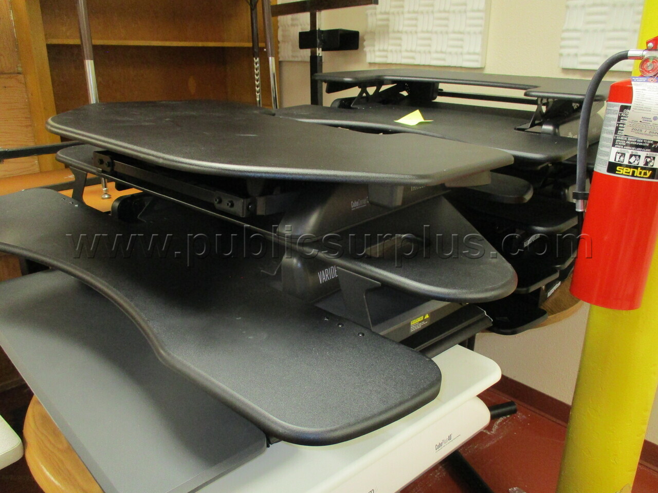 Lot of 8 Versa Desk standing lift stations — photo 1