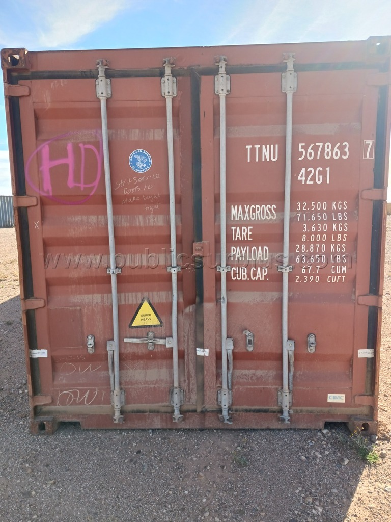 (1) 40' Storage Container - Used #TTNU 567863 — photo 1
