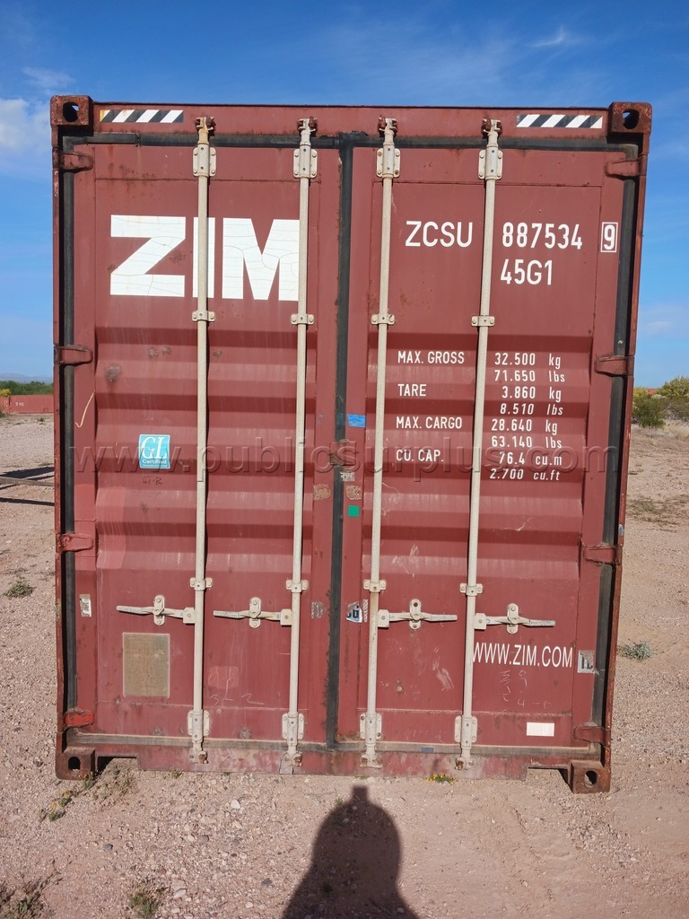 (1) 40' Storage Container - Used #ZCSU 887534 — photo 1