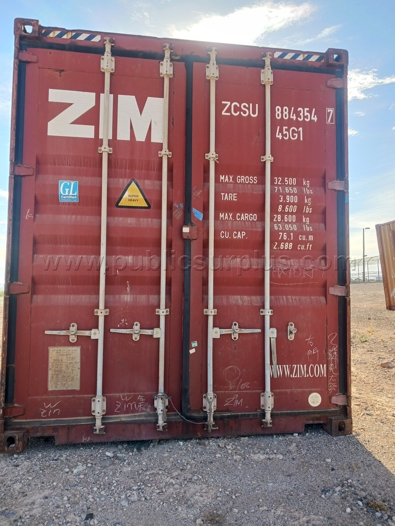 (1) 40' Storage Container - Used #ZCSU 884354 — photo 1