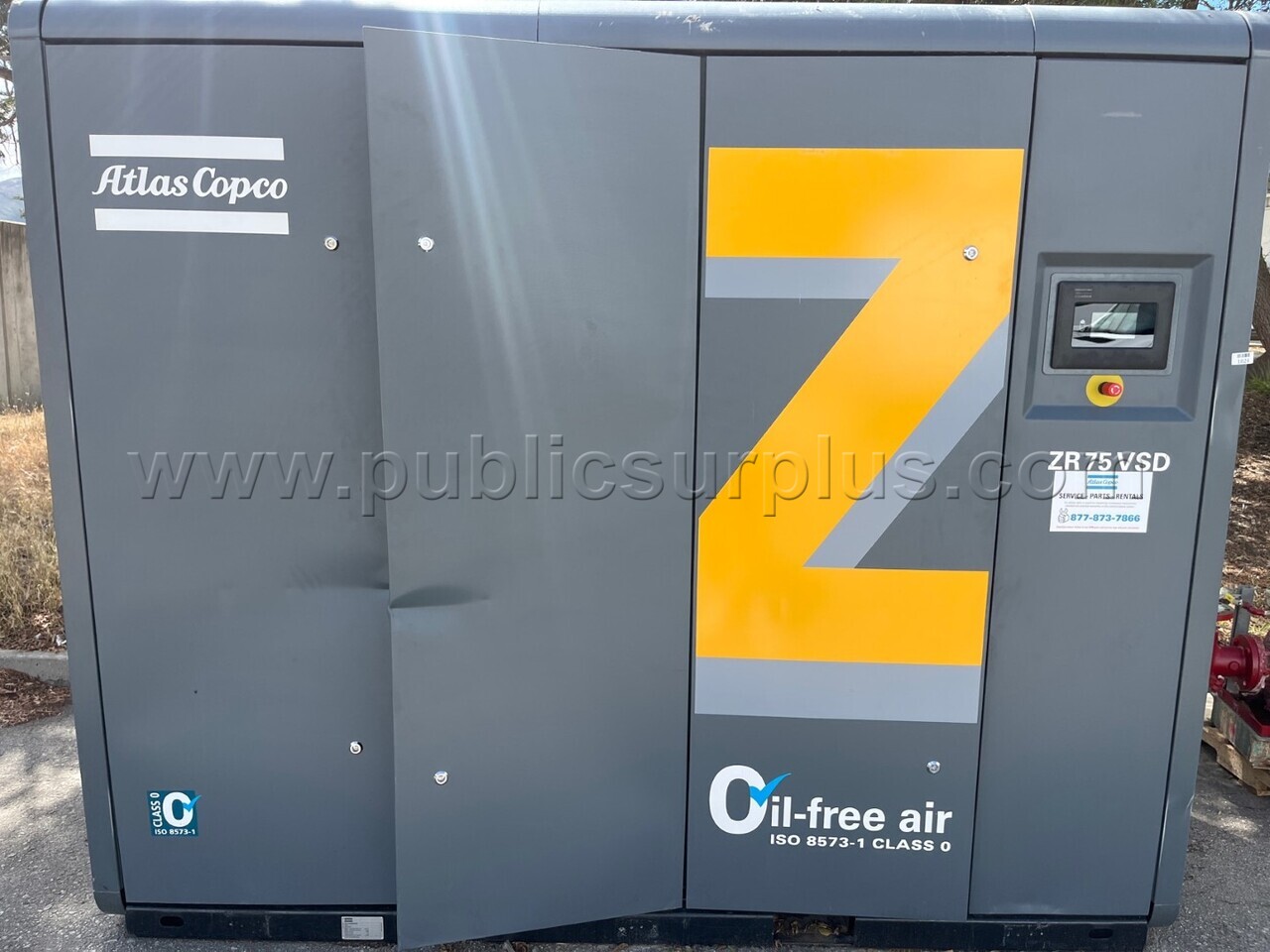 Atlas CopCo ZR75VSD Air Compressor — photo 1