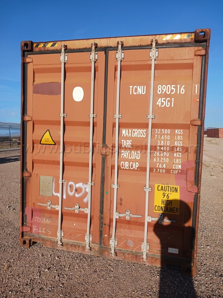 (1) 40' Storage Container - Used #TCNU 890516 — photo 1