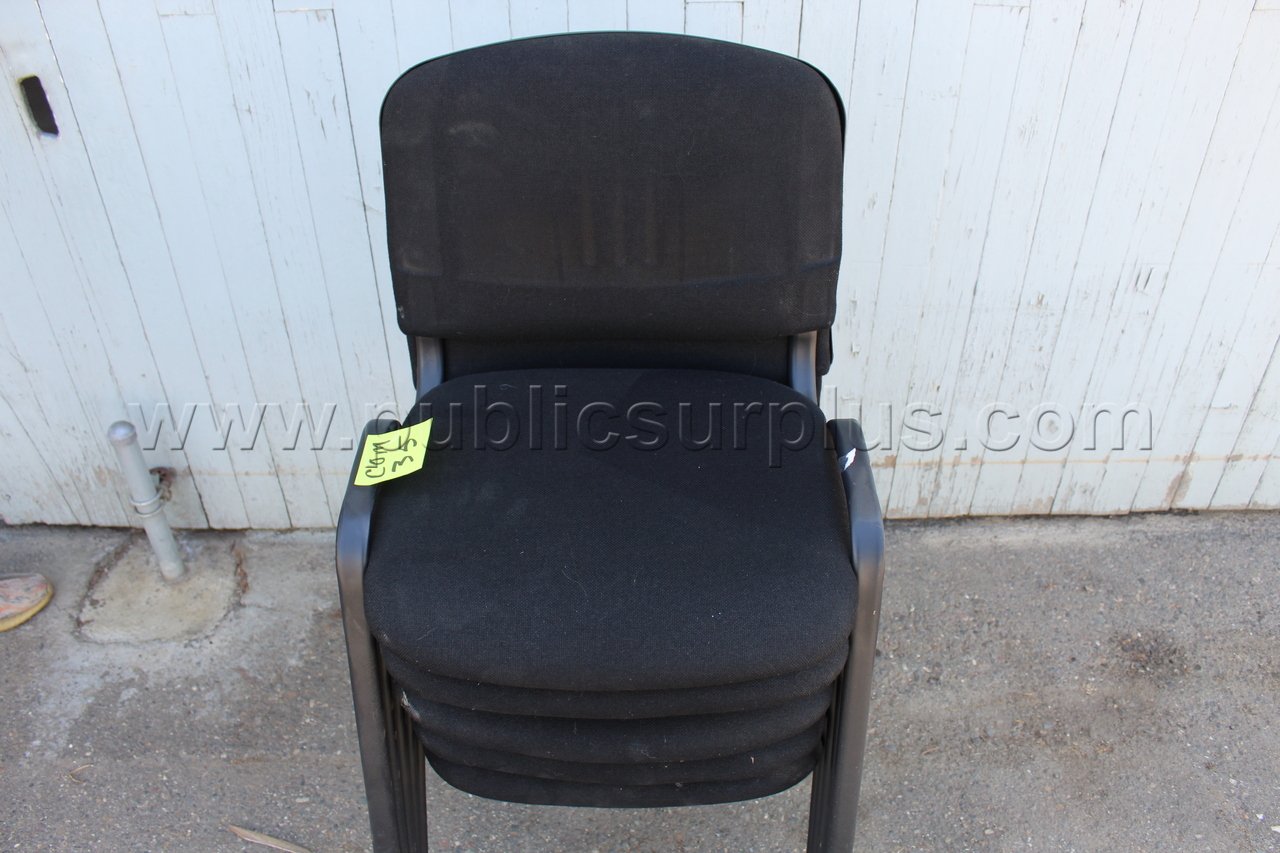 COM #35 - Black Office Chairs (Lot of 5) — photo 1