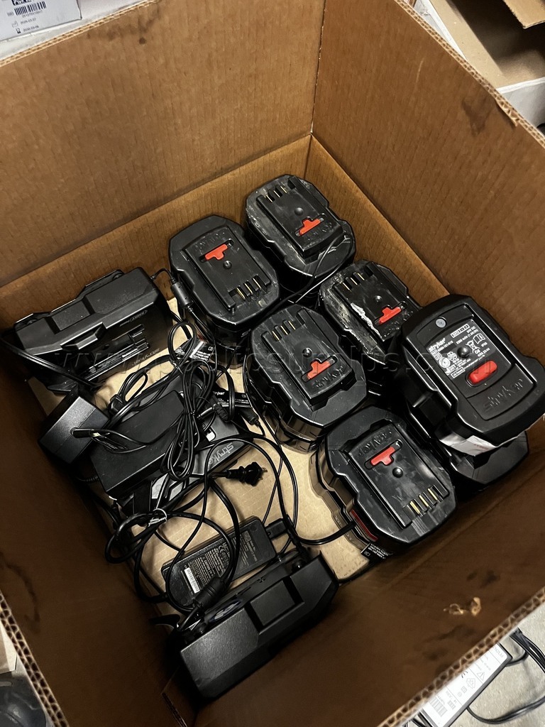 Stryker EMS stretcher/cot batteries and chargers — photo 1