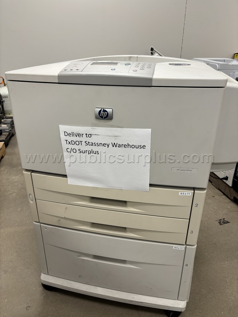 Lot 922E - HP Laser Jet 9050dn Printer — photo 1