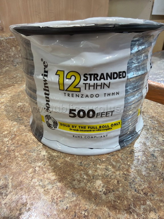 500ft Roll of 12 Stranded THHN - C — photo 1