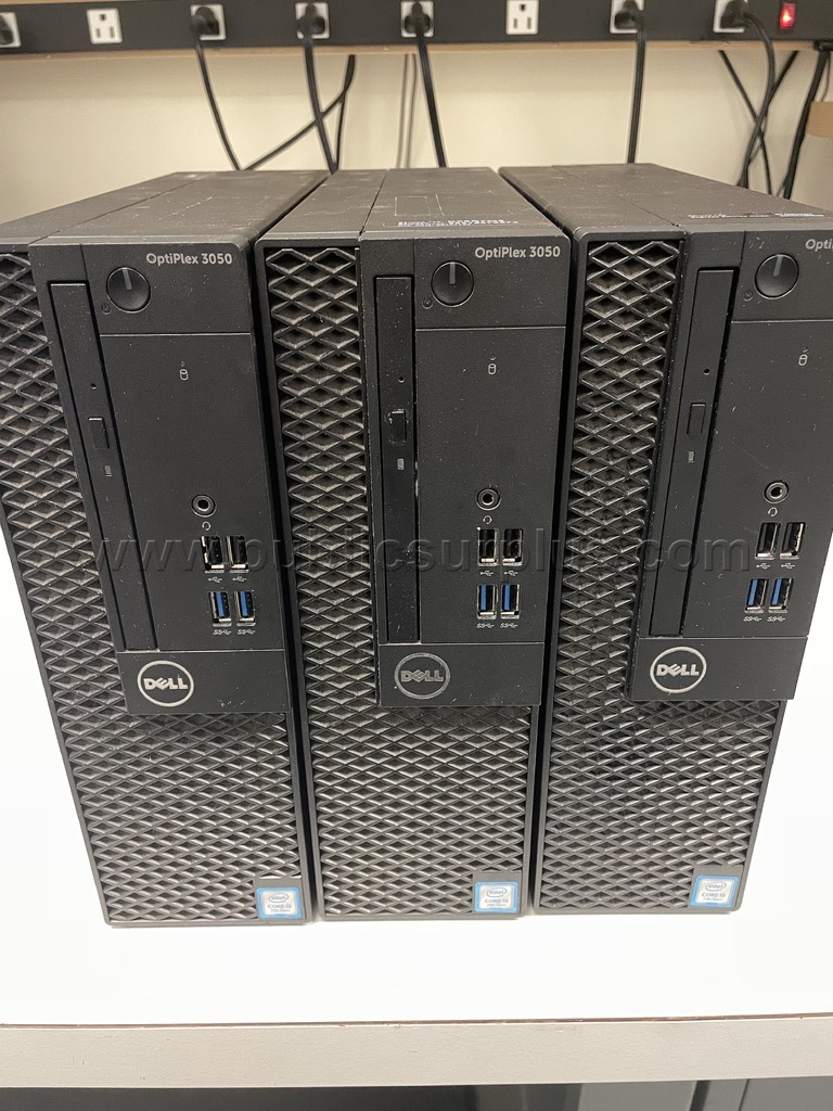 Dell OptiPlex 3050 PCs (lot of 3) — photo 1