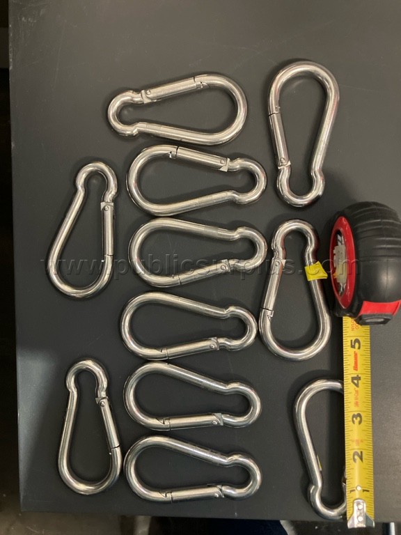 Lot of 11 - Stainless Steel Asymmetric Carabiner - J — photo 1