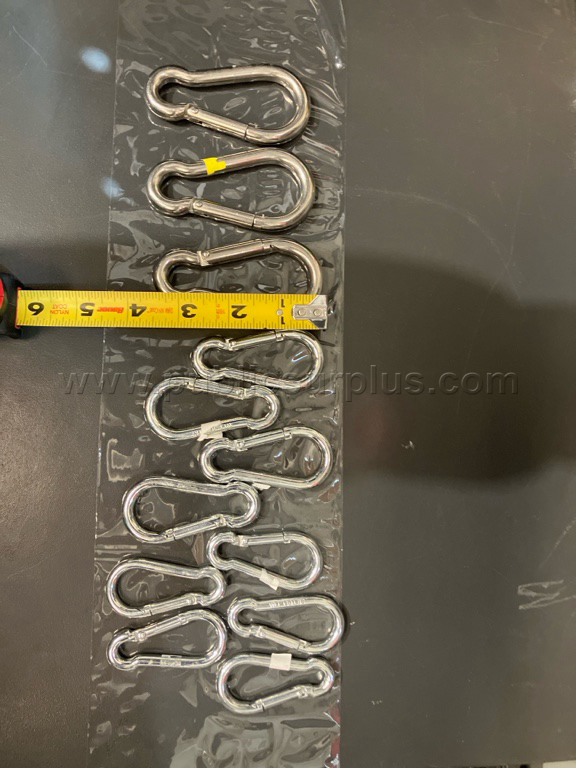 Lot of 12 - Misc Asymmetric Steel Caribiner - J — photo 1