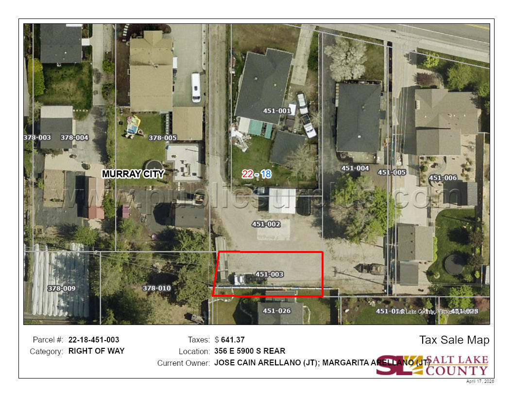 RIGHT OF WAY 22-18-451-003-0000 — photo 1
