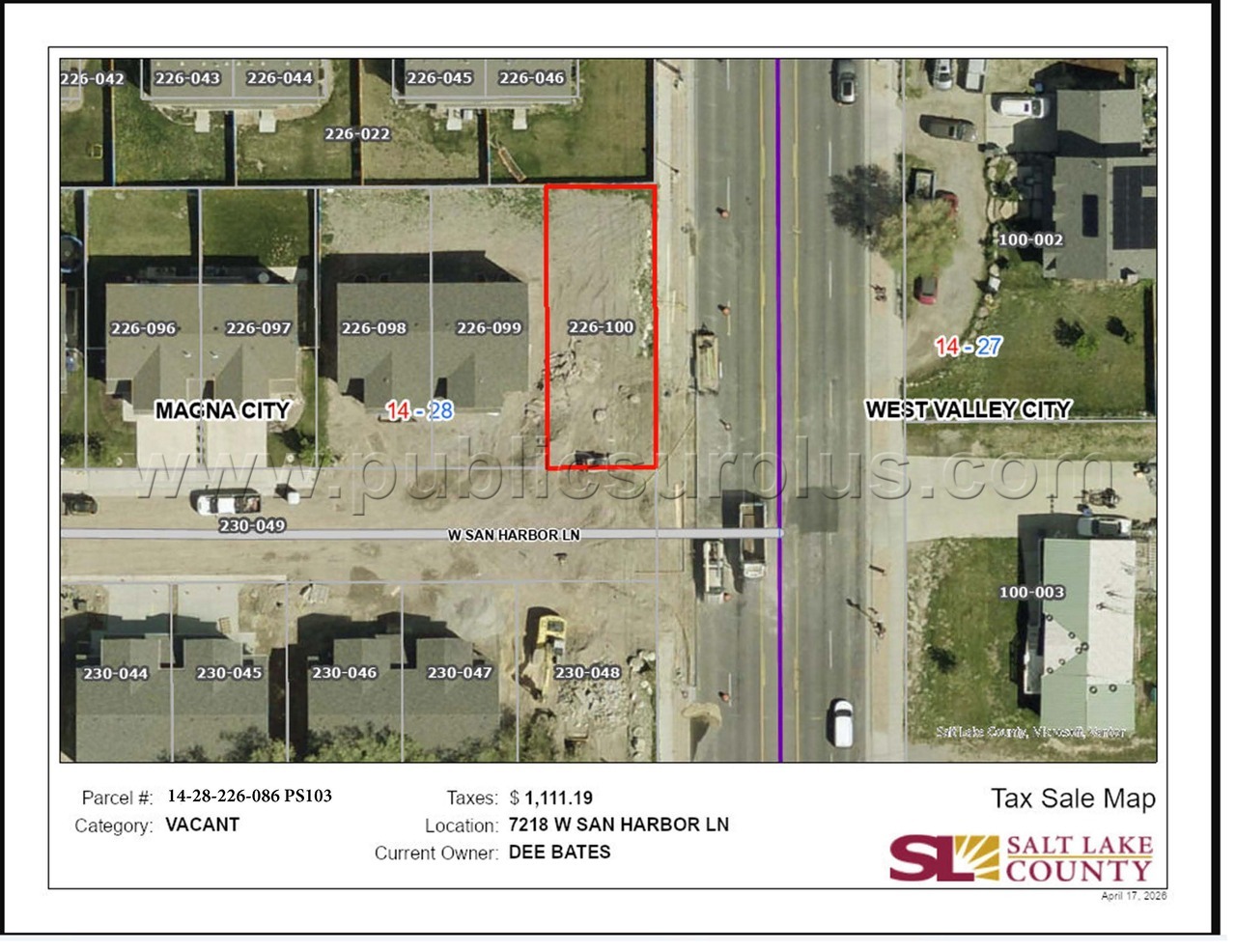 VACANT 14-28-226-086-0000 103 — photo 1