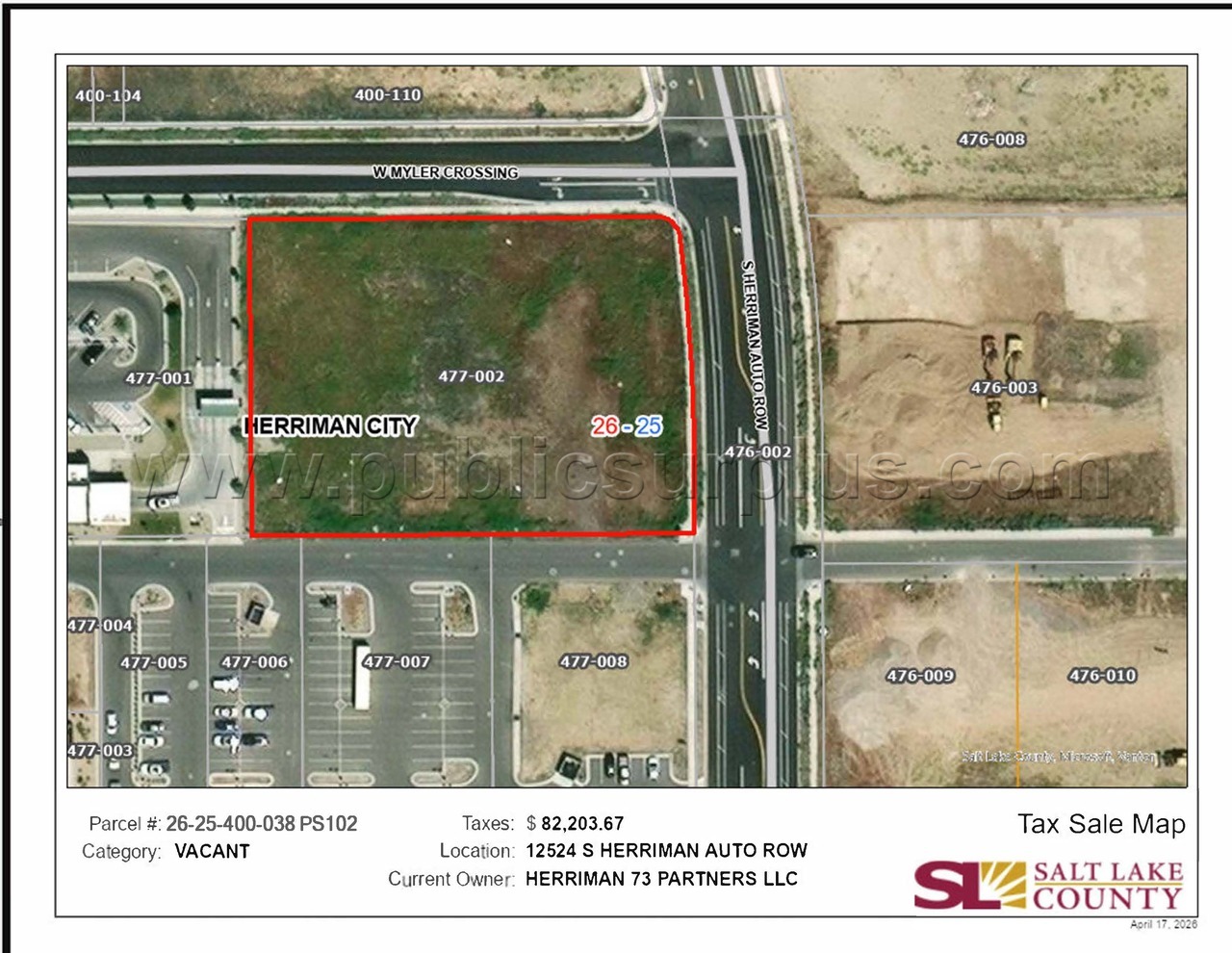 VACANT 26-25-400-038-0000 102 — photo 1