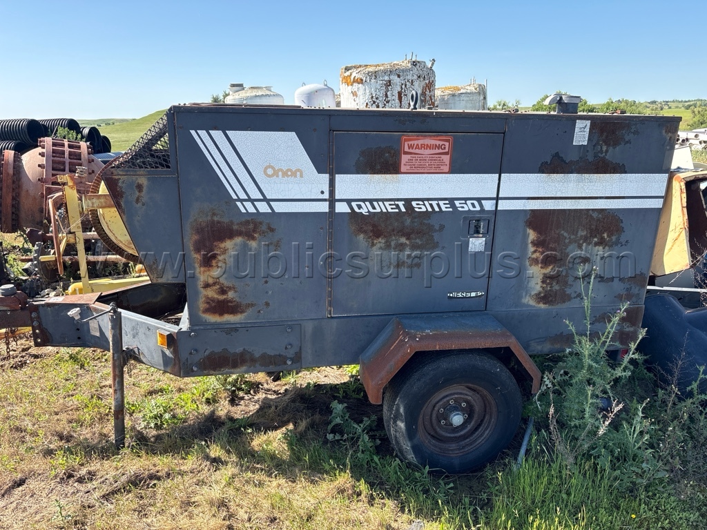 1992 Onan diesel generator trailer with 4BT 3.9L Cummins — photo 1